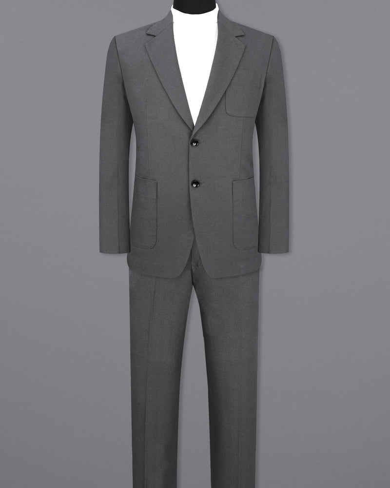 Limed Spruce Grey Single Breasted Sports Suit