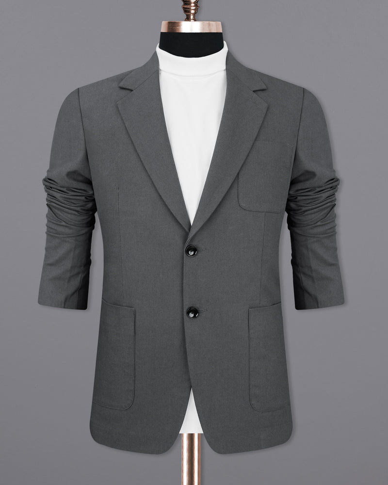 Limed Spruce Grey Single Breasted Sports Suit