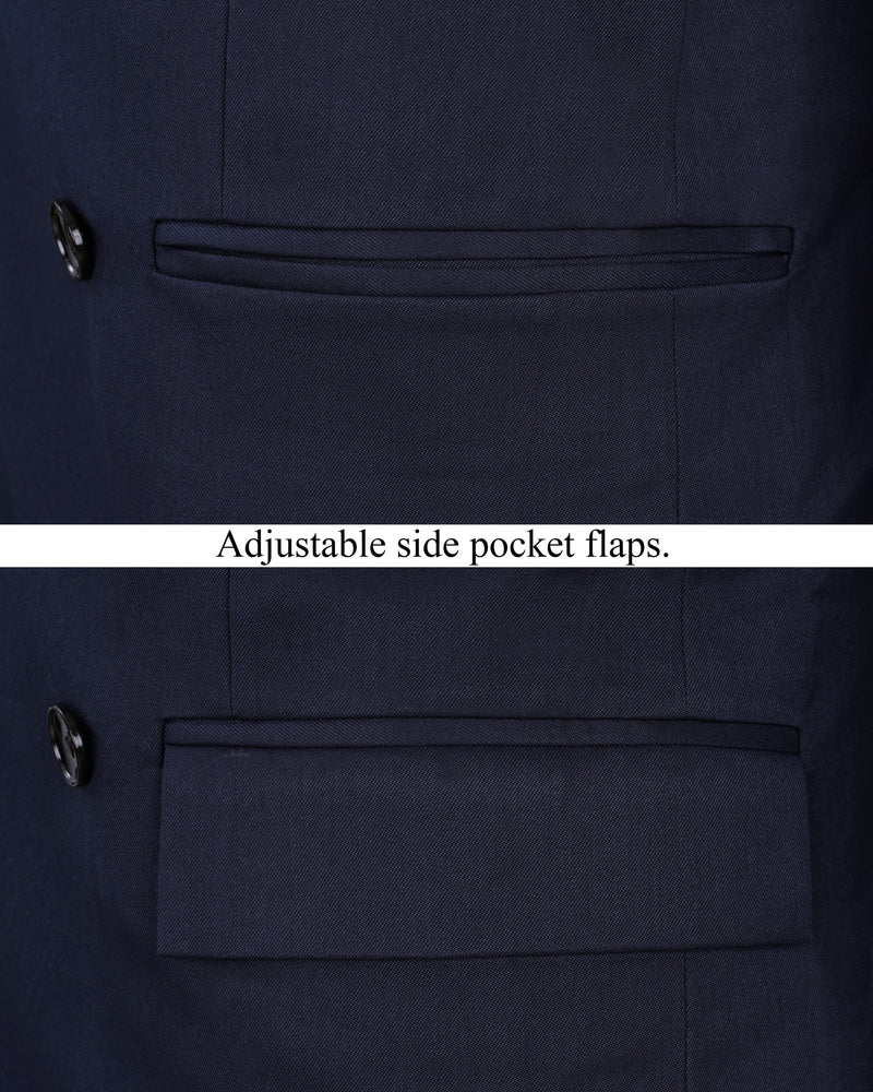 Firefly Navy Blue Double-Breasted Suit