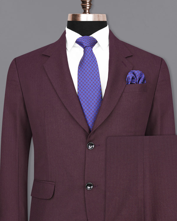 Eclipse Maroon Single Breasted Suit