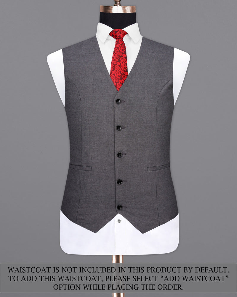 Vampire Light Gray Double Breasted Suit