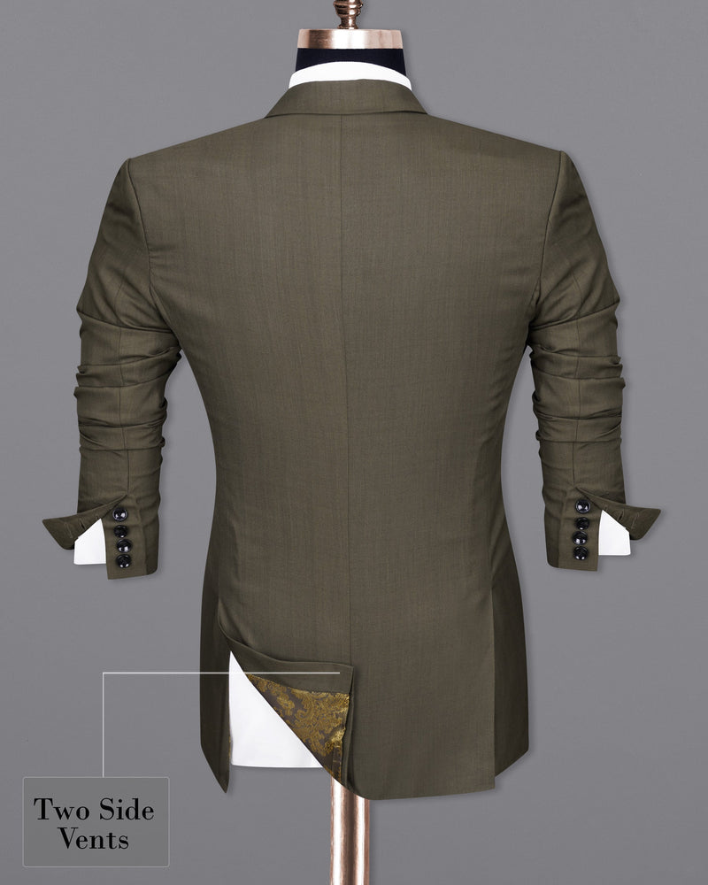 Mondo Brown Single Breasted Sports Suit