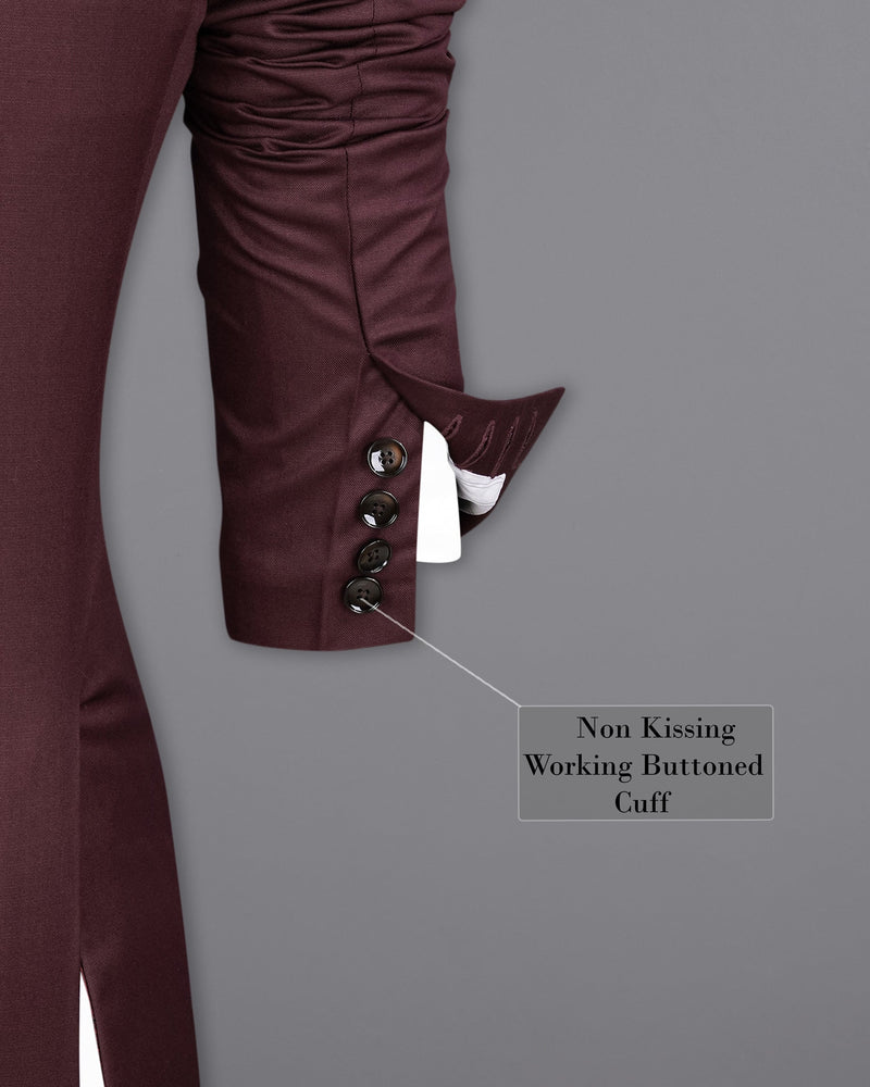 Matterhorn Maroon Double Breasted Suit