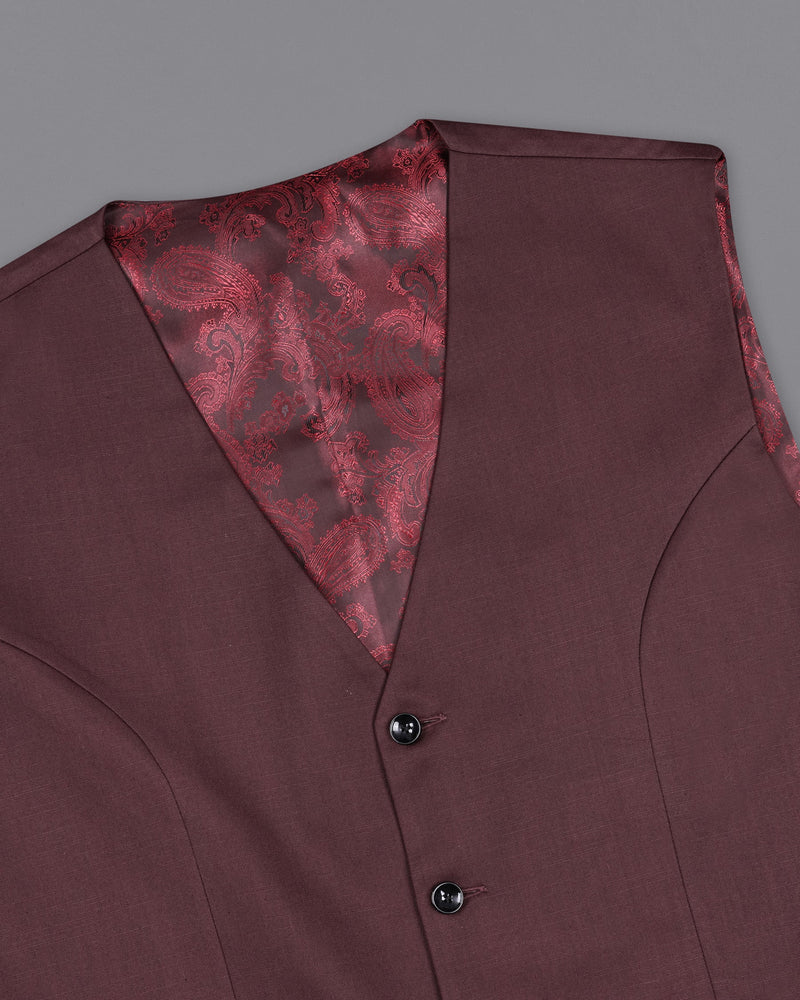 Matterhorn Maroon Double Breasted Suit