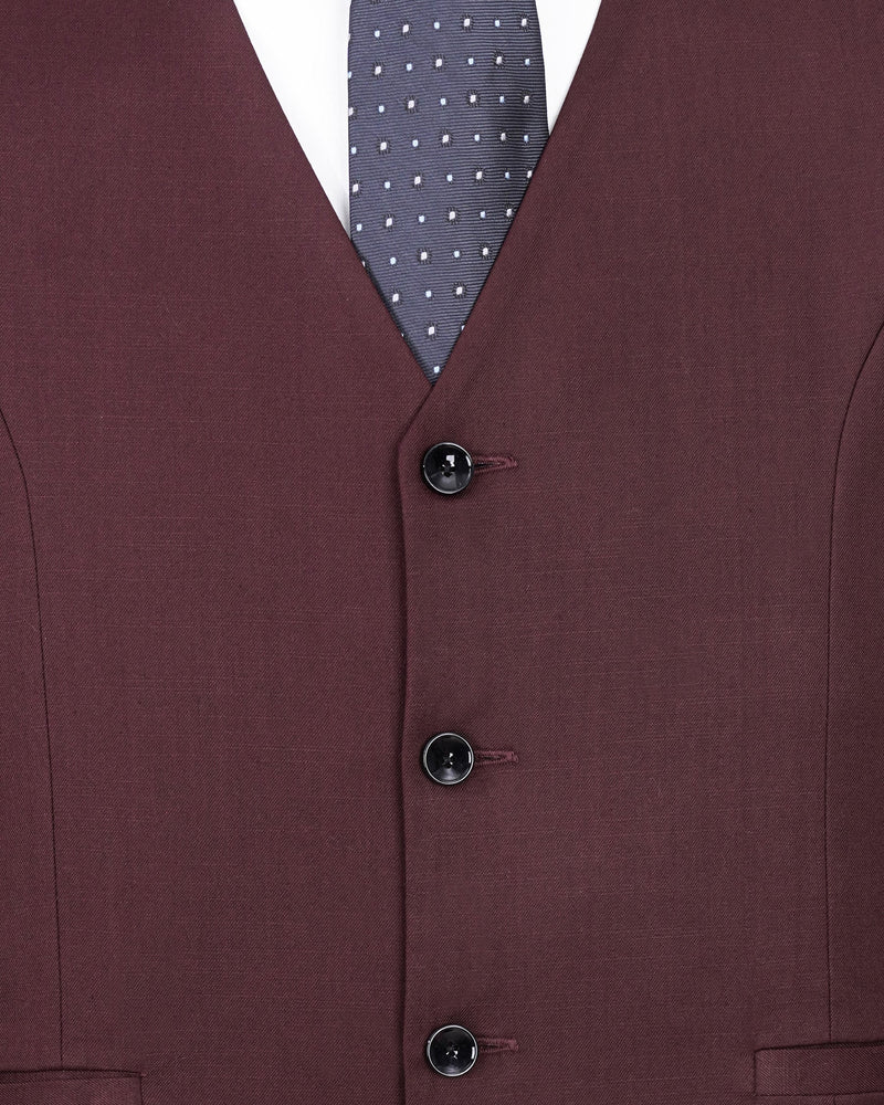 Matterhorn Maroon Double Breasted Suit