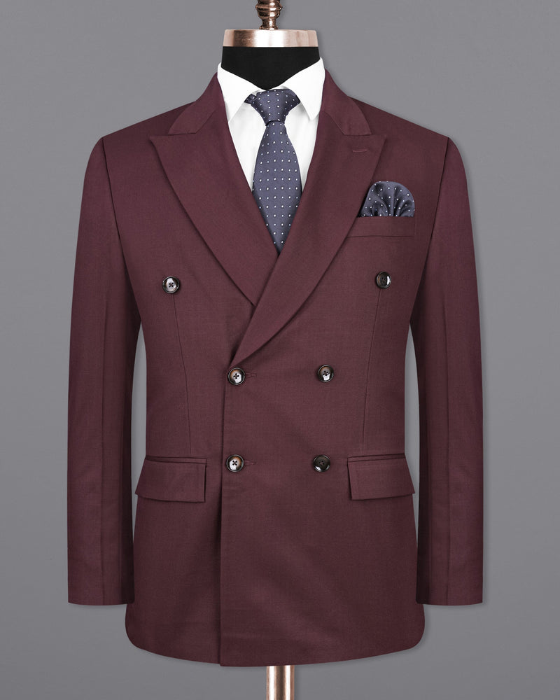 Matterhorn Maroon Double Breasted Suit