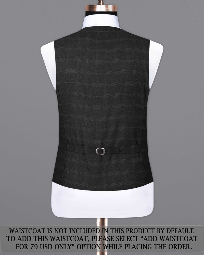 Thunder Black Plaid Single Breasted Suit