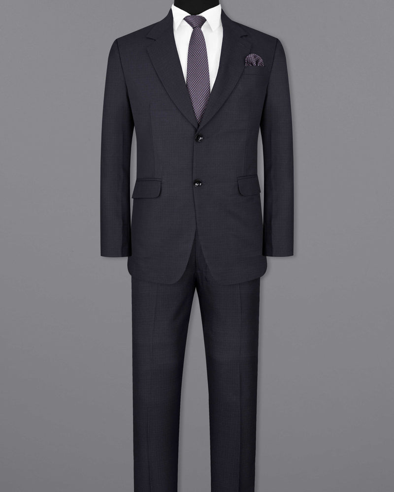 Bleached Cedar Blue Single Breasted Suit