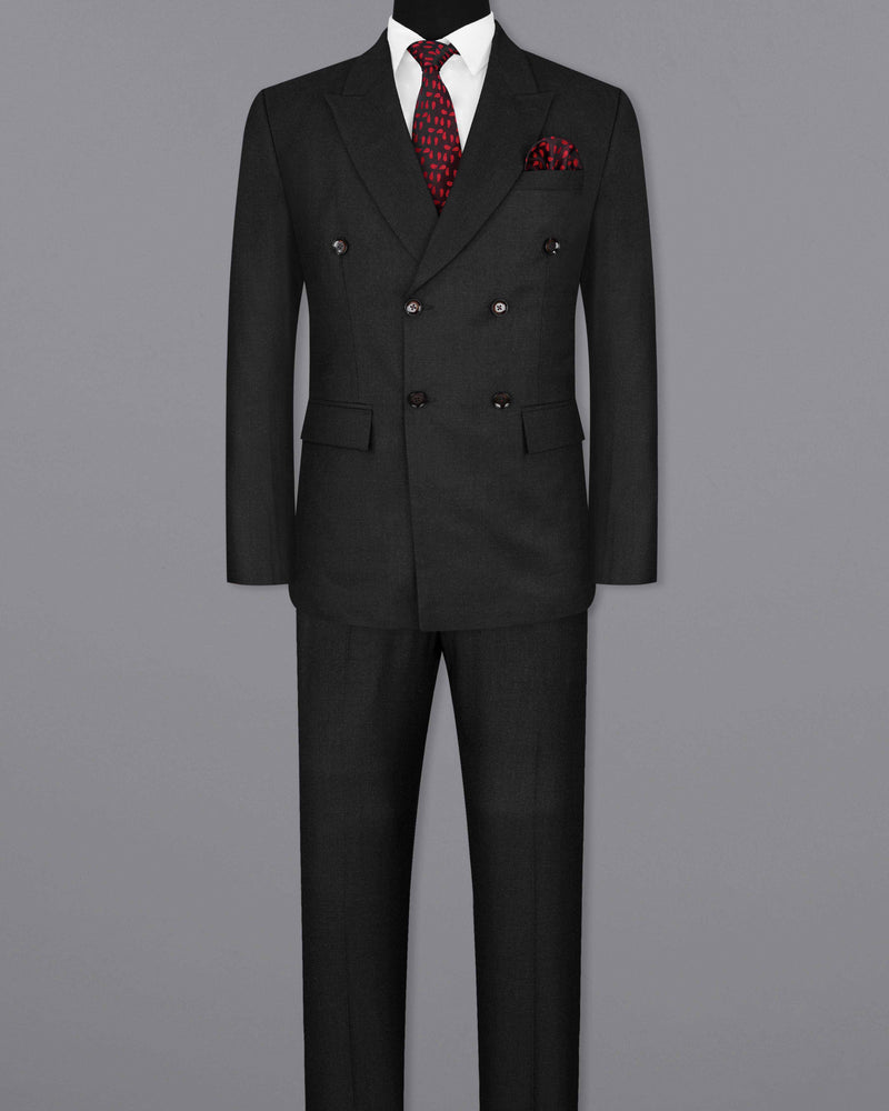 Charcoal Grey Double Breasted Suit