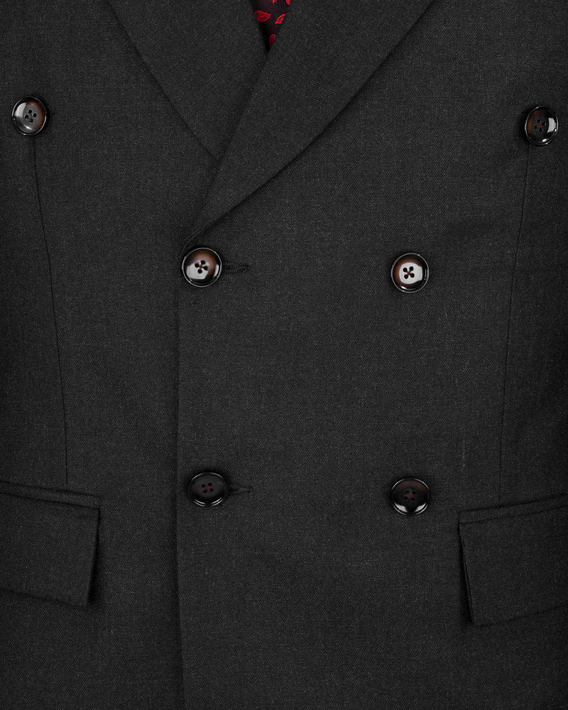 Charcoal Grey Double Breasted Suit