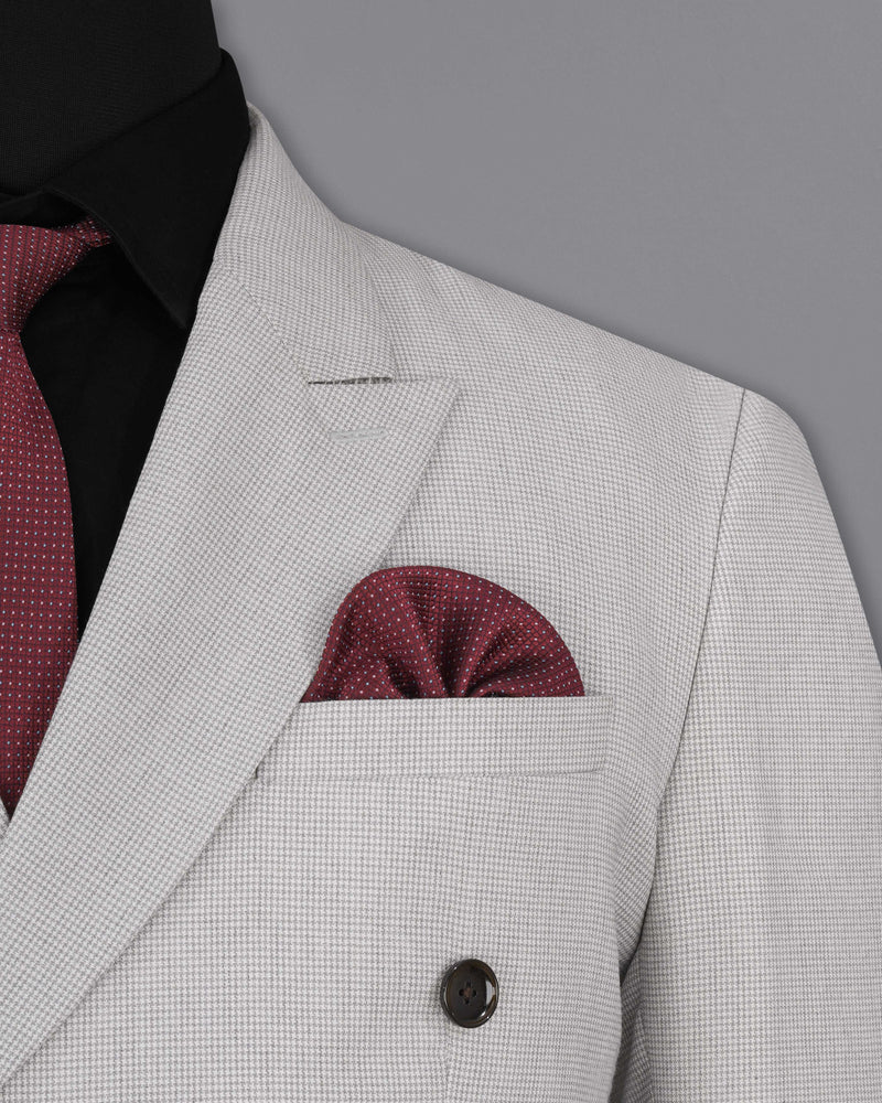 Pale Slate Gray Double Breasted Suit