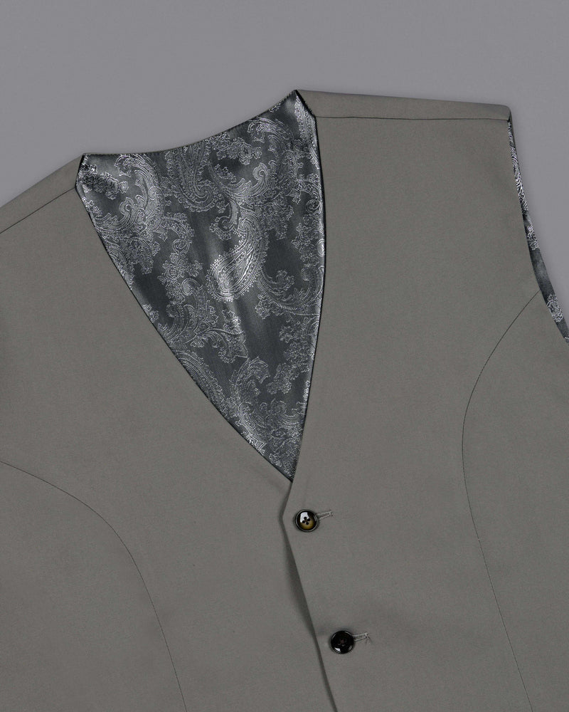 Storm Dust Gray Double Breasted Suit