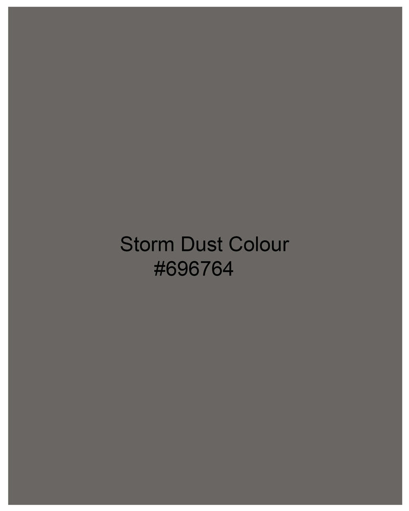 Storm Dust Gray Double Breasted Suit