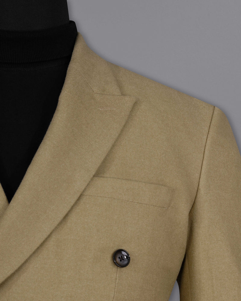 Arrowtown Brown Pure Wool Double Breasted Suit