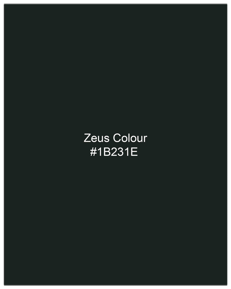 Zeus Dark Green Single Breasted Suit