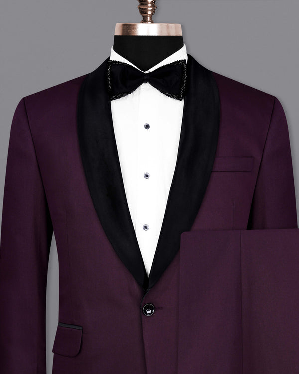 Castro Wine Tuxedo Suit