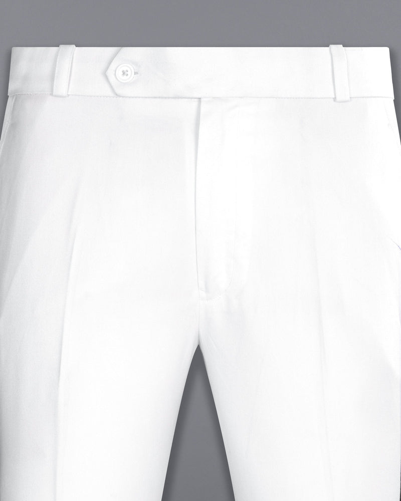 Bright White and Black Single Breasted Designer Block Suit