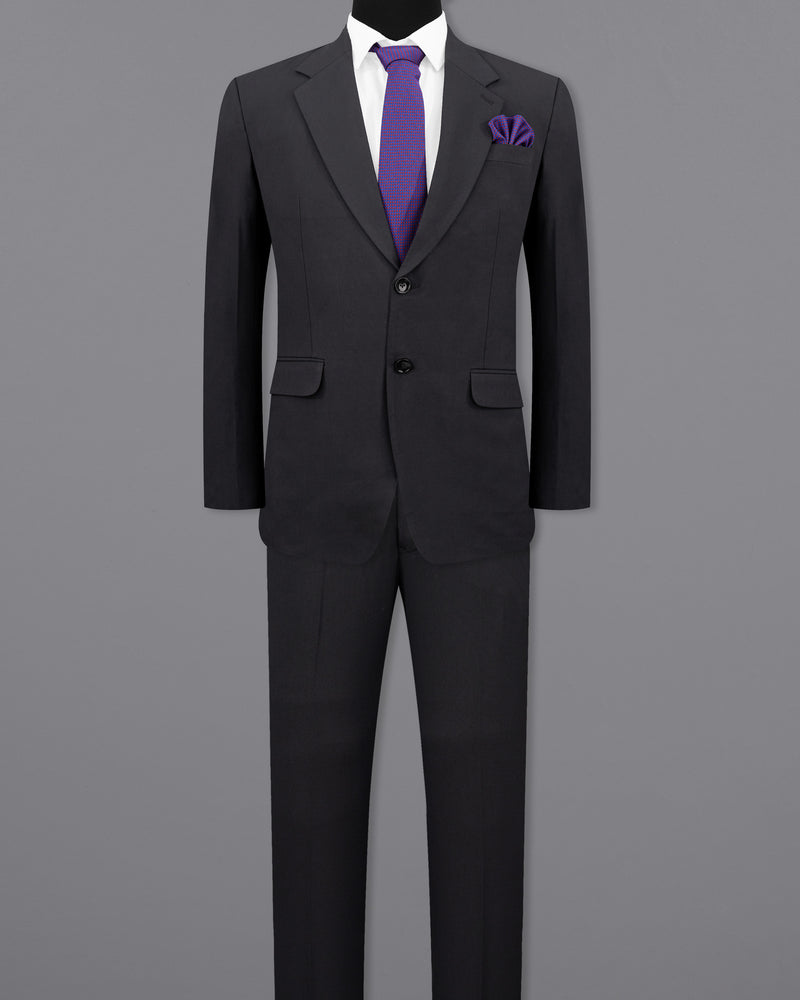 Jaguar Black Single Breasted Suit