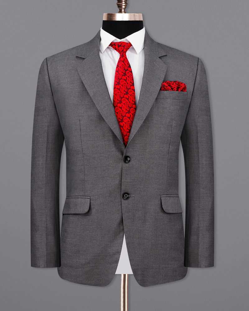 Dove Grey Wool Rich Single Breasted Suit