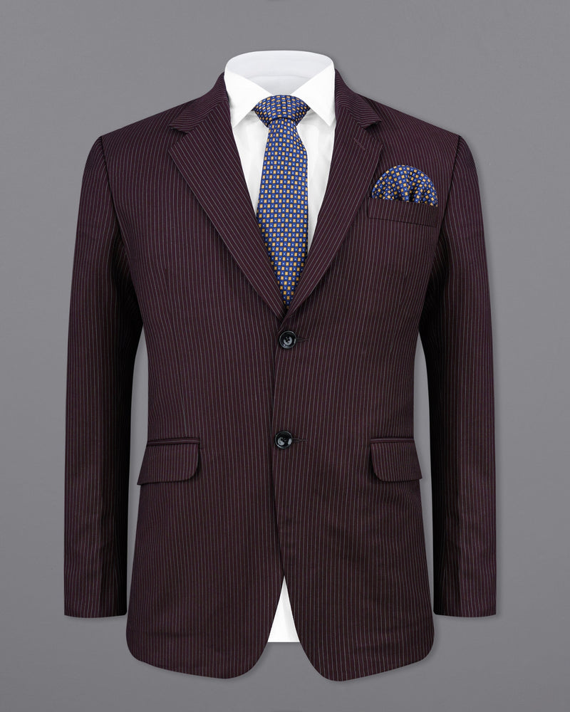 Eclipse Maroon with StarDust Gray Striped Single Breasted Suit ST2148-SB-36, ST2148-SB-38, ST2148-SB-40, ST2148-SB-42, ST2148-SB-44, ST2148-SB-46, ST2148-SB-48, ST2148-SB-50, ST2148-SB-52, ST2148-SB-54, ST2148-SB-56, ST2148-SB-58, ST2148-SB-60