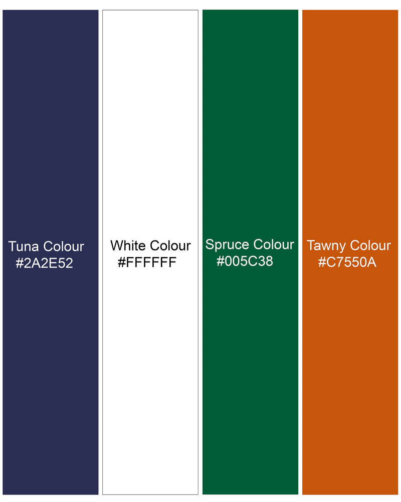 Tuna Blue with White Striped Printed Premium Cotton Designer Suit ST2162-SB-36, ST2162-SB-38, ST2162-SB-40, ST2162-SB-42, ST2162-SB-44, ST2162-SB-46, ST2162-SB-48, ST2162-SB-50, ST2162-SB-52, ST2162-SB-54, ST2162-SB-56, ST2162-SB-58, ST2162-SB-60
