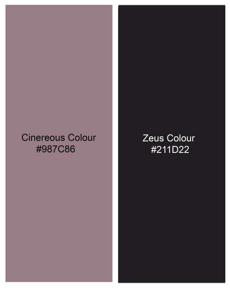 Zeus Pink printed bandhgala Suit