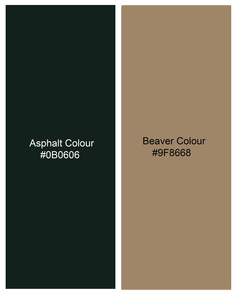 Beaver Brown with Asphalt Green Diamond Work with Cotton Thread Heavy Embroidered Bandhgala Designer Indo-Western Suit ST2200-BG-36, ST2200-BG-38, ST2200-BG-40, ST2200-BG-42, ST2200-BG-44, ST2200-BG-46, ST2200-BG-48, ST2200-BG-50, ST2200-BG-52, ST2200-BG-54, ST2200-BG-56, ST2200-BG-58, ST2200-BG-60