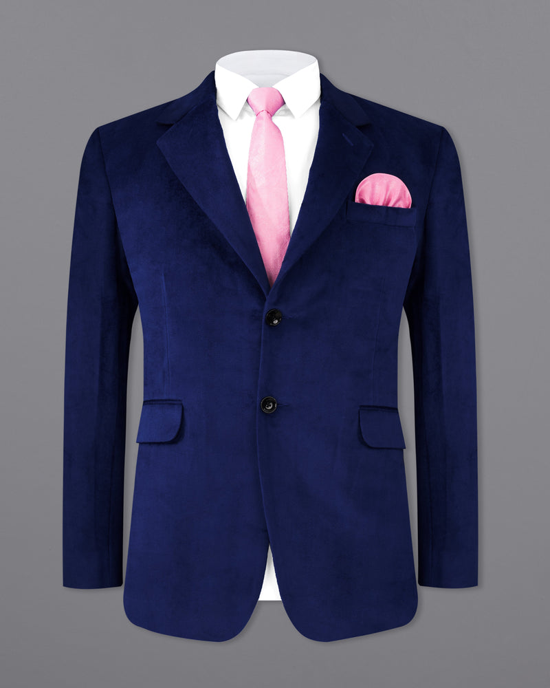 Downriver Navy Blue Single Breasted Velvet Designer Suit ST2229-SB-36, ST2229-SB-38, ST2229-SB-40, ST2229-SB-42, ST2229-SB-44, ST2229-SB-46, ST2229-SB-48, ST2229-SB-50, ST2229-SB-52, ST2229-SB-54, ST2229-SB-56, ST2229-SB-58, ST2229-SB-60