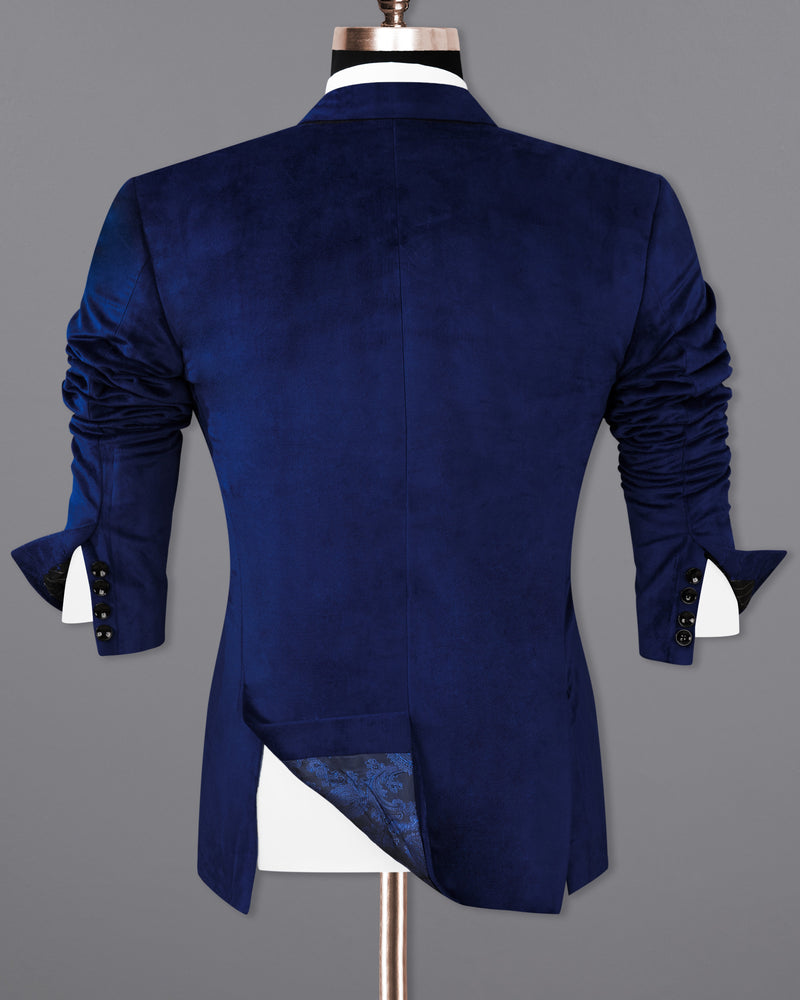 Downriver Navy Blue Single Breasted Velvet Designer Suit ST2229-SB-36, ST2229-SB-38, ST2229-SB-40, ST2229-SB-42, ST2229-SB-44, ST2229-SB-46, ST2229-SB-48, ST2229-SB-50, ST2229-SB-52, ST2229-SB-54, ST2229-SB-56, ST2229-SB-58, ST2229-SB-60