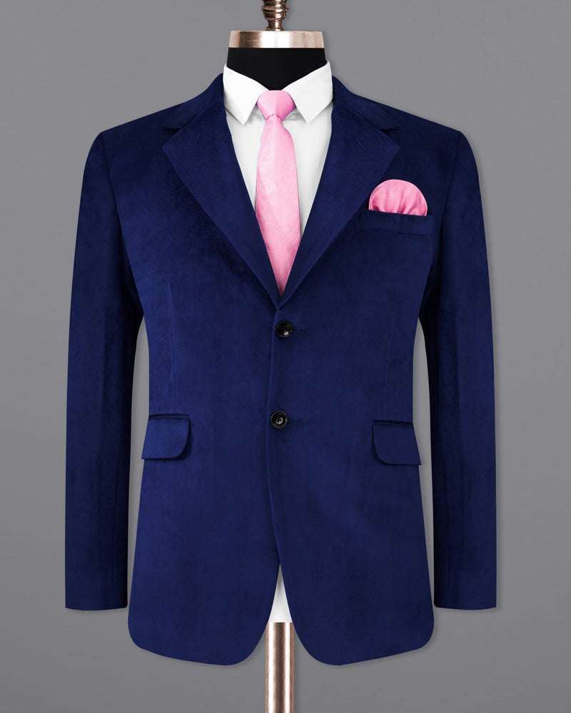 Downriver Navy Blue Single Breasted Velvet Designer Suit ST2229-SB-36, ST2229-SB-38, ST2229-SB-40, ST2229-SB-42, ST2229-SB-44, ST2229-SB-46, ST2229-SB-48, ST2229-SB-50, ST2229-SB-52, ST2229-SB-54, ST2229-SB-56, ST2229-SB-58, ST2229-SB-60