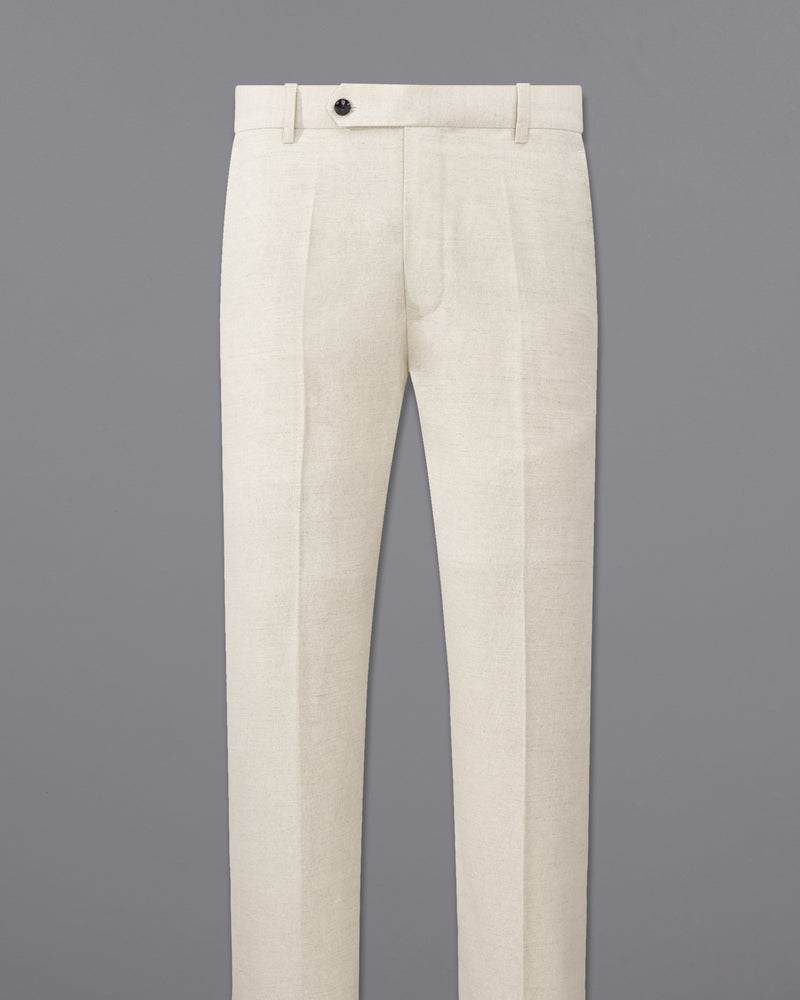 Coral Reef Cream Luxurious Linen Sports Suit