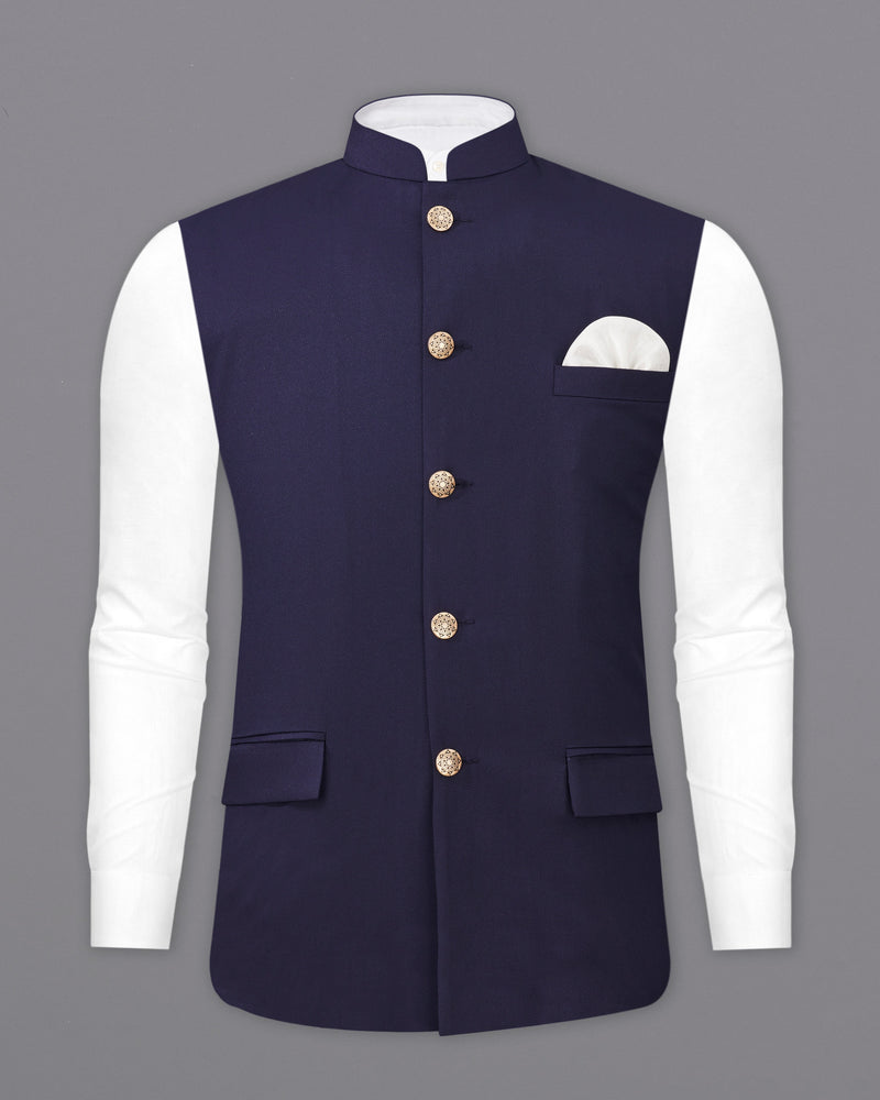 Ebony Clay Navy Blue Bandhgala Suit ST2265-BG-36, ST2265-BG-38, ST2265-BG-40, ST2265-BG-42, ST2265-BG-44, ST2265-BG-46, ST2265-BG-48, ST2265-BG-50, ST2265-BG-52, ST2265-BG-54, ST2265-BG-56, ST2265-BG-58, ST2265-BG-60