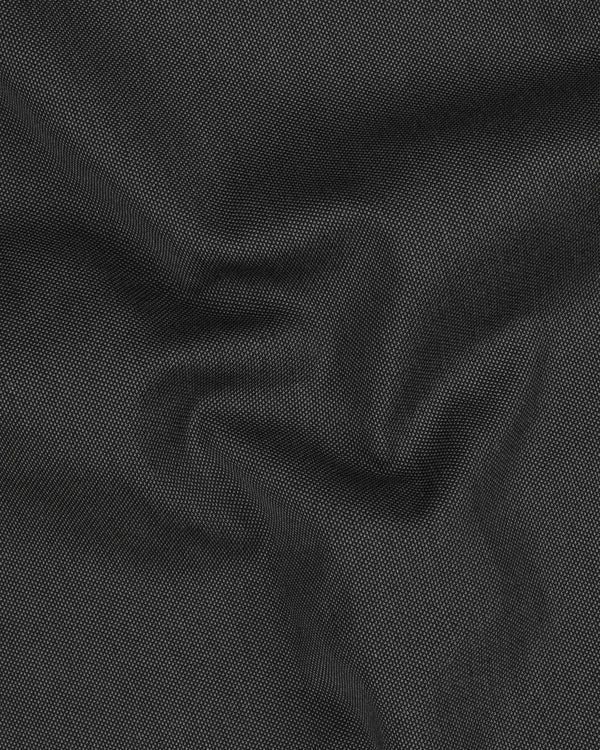 Charcoal Gray Premium Cotton Bandhgala Suit