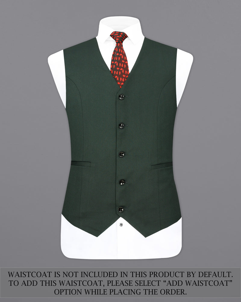 Heavy Metal Dark Green Single Breasted Suit