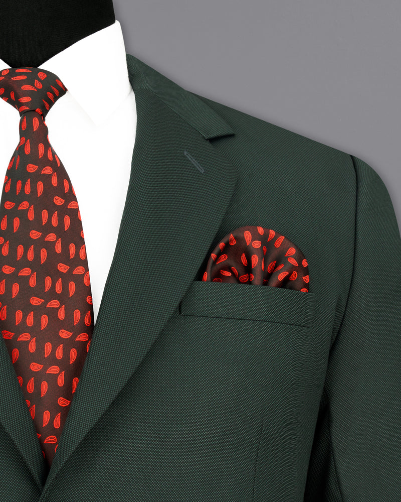 Heavy Metal Dark Green Single Breasted Suit