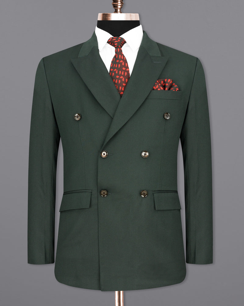 Heavy Metal Green Double Breasted Suit