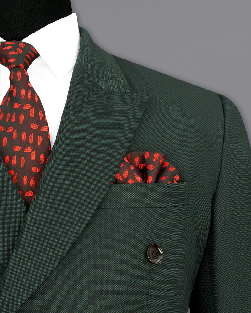 Heavy Metal Green Double Breasted Suit