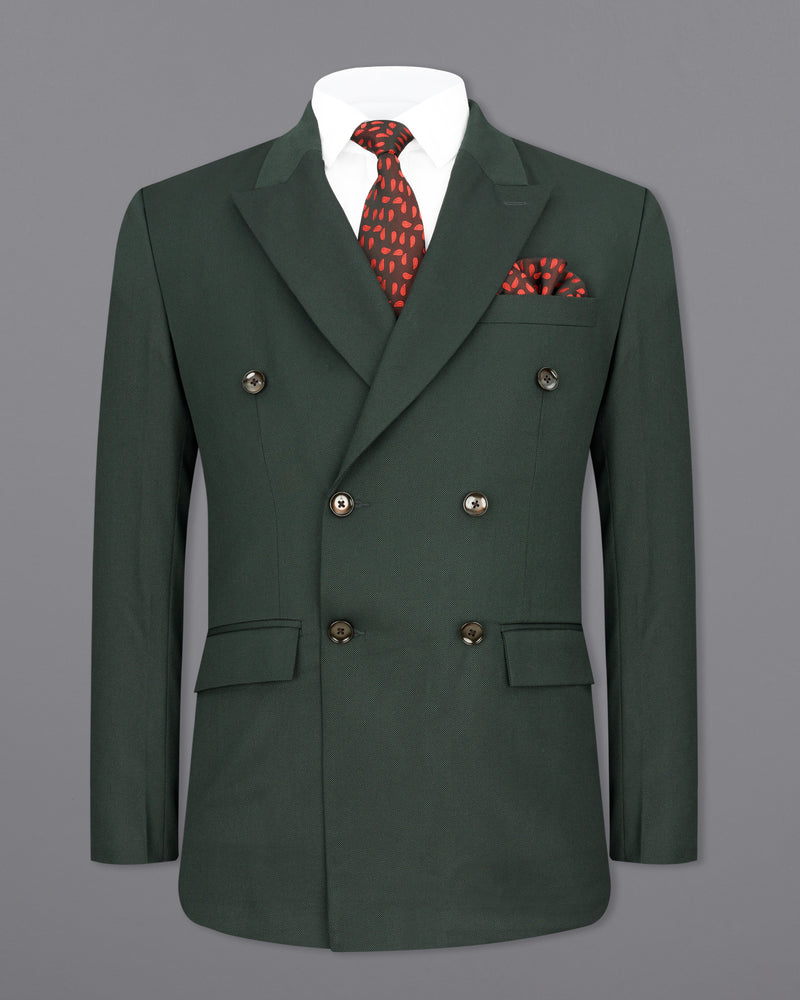 Heavy Metal Green Double Breasted Suit