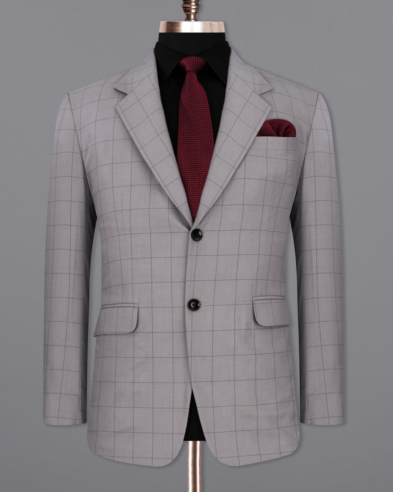 Regent Gray Windowpane Single Breasted Suit ST2312-SB-36, ST2312-SB-38, ST2312-SB-40, ST2312-SB-42, ST2312-SB-44, ST2312-SB-46, ST2312-SB-48, ST2312-SB-50, ST2312-SB-52, ST2312-SB-54, ST2312-SB-56, ST2312-SB-58, ST2312-SB-60