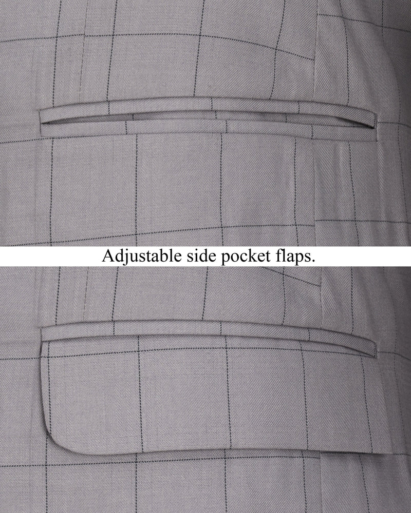 Regent Gray Windowpane Single Breasted Suit ST2312-SB-36, ST2312-SB-38, ST2312-SB-40, ST2312-SB-42, ST2312-SB-44, ST2312-SB-46, ST2312-SB-48, ST2312-SB-50, ST2312-SB-52, ST2312-SB-54, ST2312-SB-56, ST2312-SB-58, ST2312-SB-60