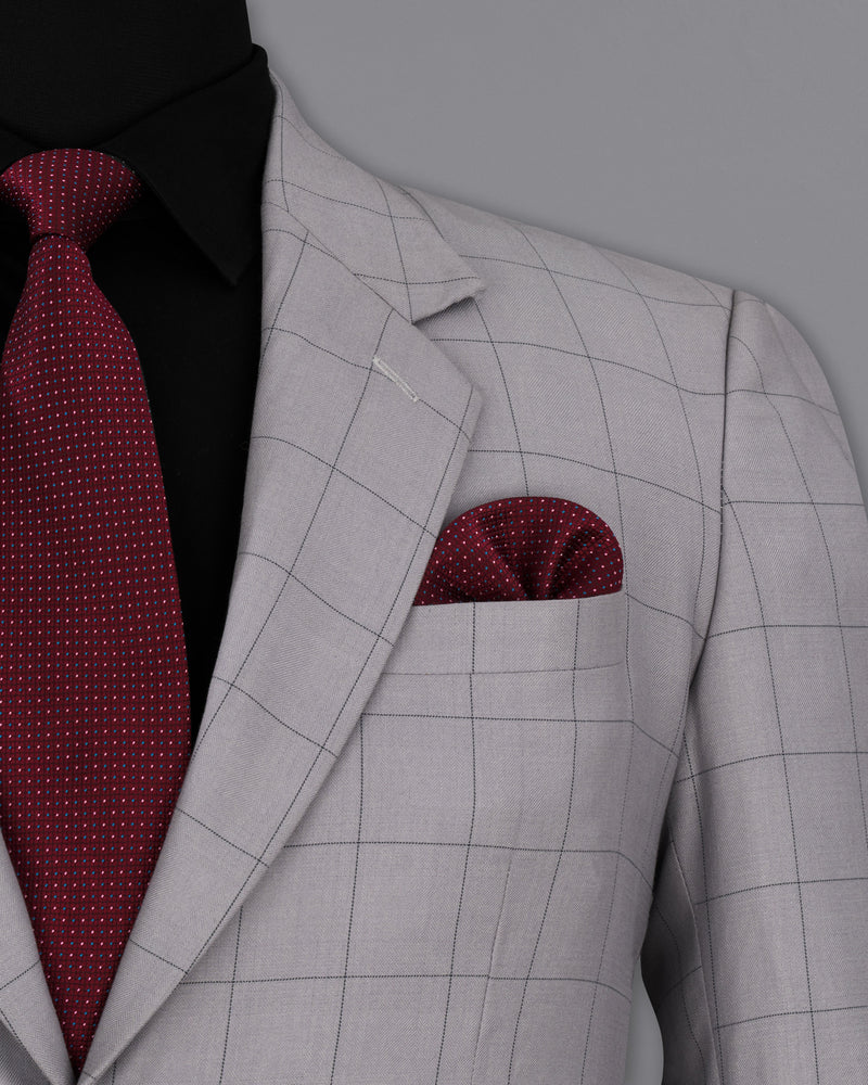 Regent Gray Windowpane Single Breasted Suit ST2312-SB-36, ST2312-SB-38, ST2312-SB-40, ST2312-SB-42, ST2312-SB-44, ST2312-SB-46, ST2312-SB-48, ST2312-SB-50, ST2312-SB-52, ST2312-SB-54, ST2312-SB-56, ST2312-SB-58, ST2312-SB-60