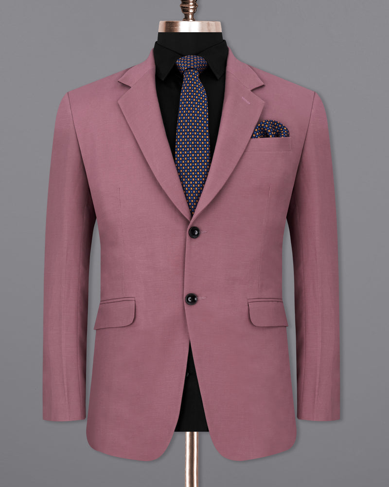 Dark Chestnut Pink Single Breasted Luxurious Linen Suit ST2313-SB-36, ST2313-SB-38, ST2313-SB-40, ST2313-SB-42, ST2313-SB-44, ST2313-SB-46, ST2313-SB-48, ST2313-SB-50, ST2313-SB-52, ST2313-SB-54, ST2313-SB-56, ST2313-SB-58, ST2313-SB-60