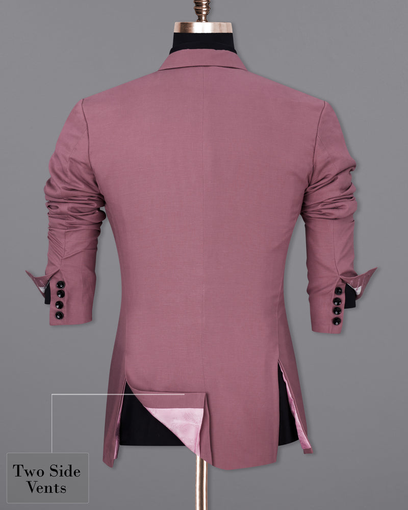 Dark Chestnut Pink Single Breasted Luxurious Linen Suit ST2313-SB-36, ST2313-SB-38, ST2313-SB-40, ST2313-SB-42, ST2313-SB-44, ST2313-SB-46, ST2313-SB-48, ST2313-SB-50, ST2313-SB-52, ST2313-SB-54, ST2313-SB-56, ST2313-SB-58, ST2313-SB-60