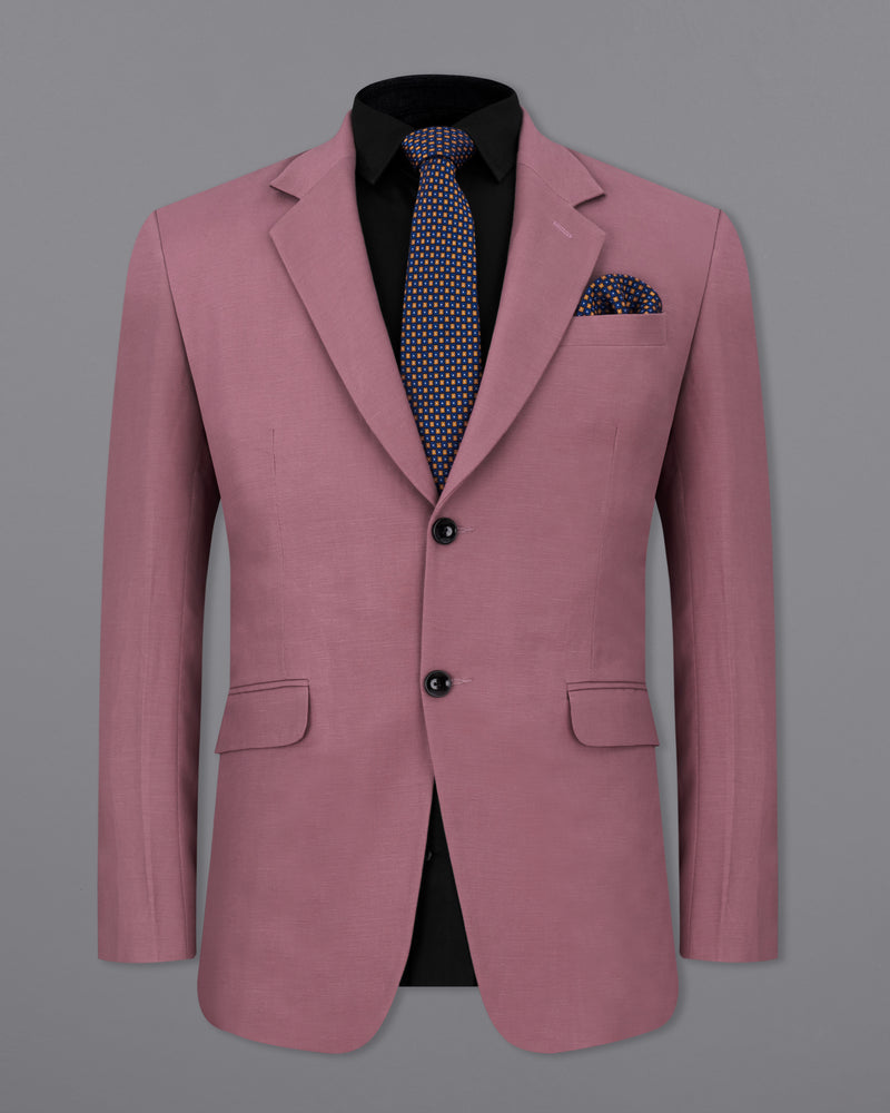 Dark Chestnut Pink Single Breasted Luxurious Linen Suit ST2313-SB-36, ST2313-SB-38, ST2313-SB-40, ST2313-SB-42, ST2313-SB-44, ST2313-SB-46, ST2313-SB-48, ST2313-SB-50, ST2313-SB-52, ST2313-SB-54, ST2313-SB-56, ST2313-SB-58, ST2313-SB-60