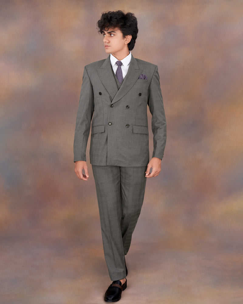 Chicago Gray Double Breasted Suit ST2315-DB-36, ST2315-DB-38, ST2315-DB-40, ST2315-DB-42, ST2315-DB-44, ST2315-DB-46, ST2315-DB-48, ST2315-DB-50, ST2315-DB-52, ST2315-DB-54, ST2315-DB-56, ST2315-DB-58, ST2315-DB-60