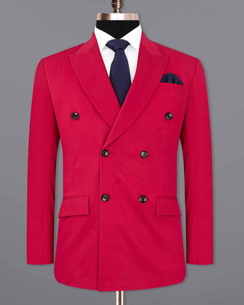 Shiraz Red Premium Cotton Double Breasted Suit ST2325-DB-36, ST2325-DB-38, ST2325-DB-40, ST2325-DB-42, ST2325-DB-44, ST2325-DB-46, ST2325-DB-48, ST2325-DB-50, ST2325-DB-52, ST2325-DB-54, ST2325-DB-56, ST2325-DB-58, ST2325-DB-60