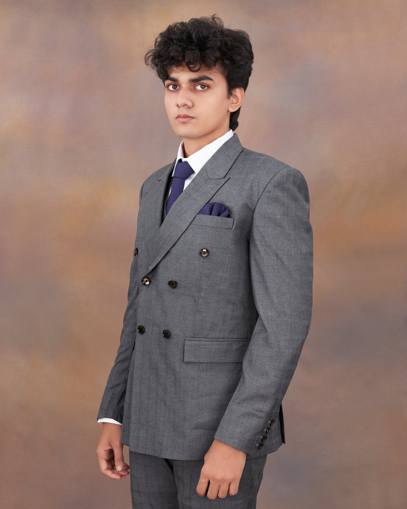 Wenge Gray Double Breasted Suit