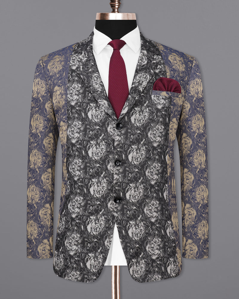 Gravel Blue and Black Jacquard Textured Designer Suit ST2349-SB-D213-36, ST2349-SB-D213-38, ST2349-SB-D213-40, ST2349-SB-D213-42, ST2349-SB-D213-44, ST2349-SB-D213-46, ST2349-SB-D213-48, ST2349-SB-D213-50, ST2349-SB-D213-52, ST2349-SB-D213-54, ST2349-SB-D213-56, ST2349-SB-D213-58, ST2349-SB-D213-60