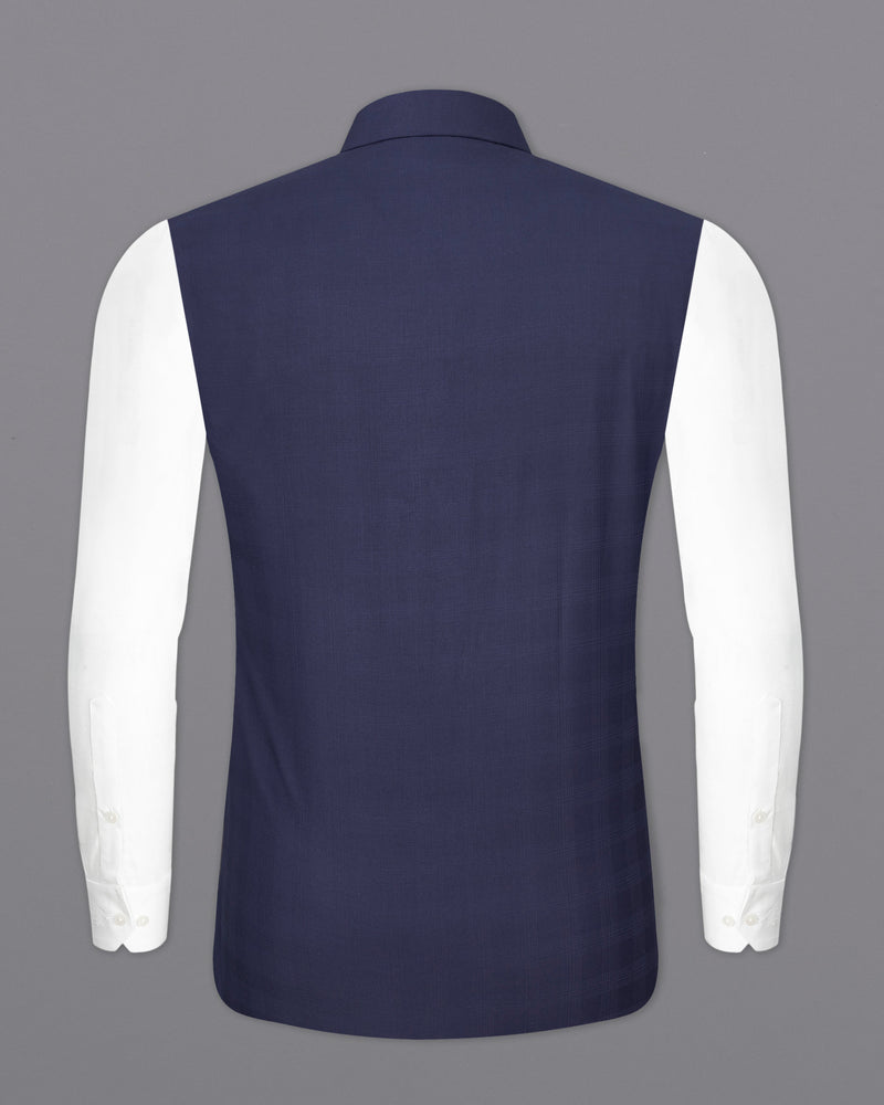 Tuna Navy Blue Cross Buttoned Bandhgala Suit ST2350-CBG2-36, ST2350-CBG2-38, ST2350-CBG2-40, ST2350-CBG2-42, ST2350-CBG2-44, ST2350-CBG2-46, ST2350-CBG2-48, ST2350-CBG2-50, ST2350-CBG2-52, ST2350-CBG2-54, ST2350-CBG2-56, ST2350-CBG2-58, ST2350-CBG2-60