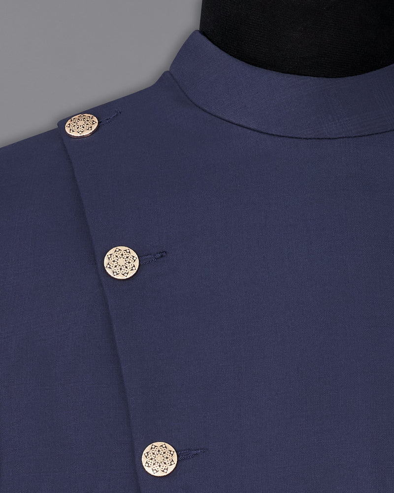 Tuna Navy Blue Cross Buttoned Bandhgala Suit ST2350-CBG2-36, ST2350-CBG2-38, ST2350-CBG2-40, ST2350-CBG2-42, ST2350-CBG2-44, ST2350-CBG2-46, ST2350-CBG2-48, ST2350-CBG2-50, ST2350-CBG2-52, ST2350-CBG2-54, ST2350-CBG2-56, ST2350-CBG2-58, ST2350-CBG2-60